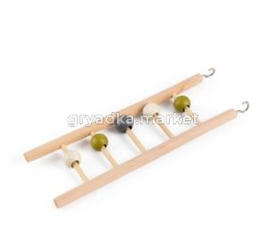 Лестница WOGY д-птиц 23х7.7см с бусинками d=1.5см арт.2024-6337 Код273871