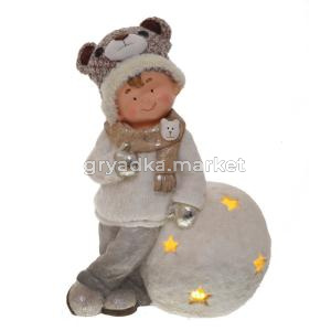 Фигурка декоративная Ребенок с подсветкой , L35 W20 H50 см (3xAAA не прилаг)