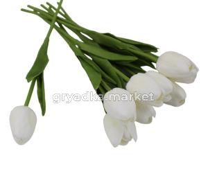 Искусственные цветы Тюльпан белый