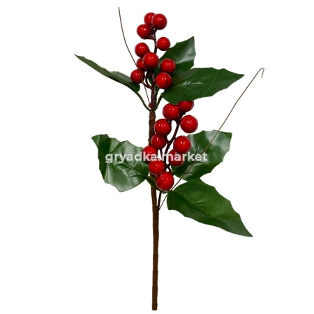 Иск.цветы Ветка с ягодами h39