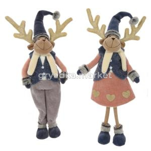 Игрушка набивная Олень, L26 W12 H68,5 см, 2в.