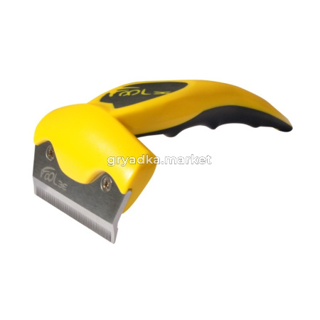 Расчёска-триммер FOOLEE One Medium для собак и кошек средних пород, 6,5см желтый