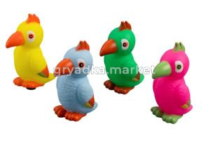 Игрушка-пищалка WOGY д/собак Попугай 12х10х7см, микс арт.2025-2170 Код276077