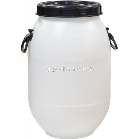 Бочка-Канистра 50л белая, крышка винт. с доп.клап-3 Радиан