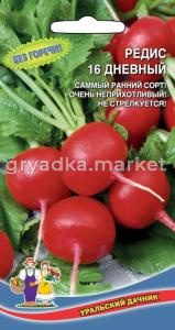 Редис 16 дневный (УД) (самый ранний,округлый,крупный,не стрелкуется)