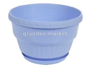 Крокус горшок с поддоном л 170мм голубой -Т-С         