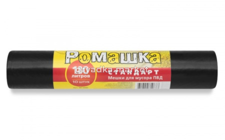 Мешок д-мусора 180л 90х130см 30мкм черн. рулон 10 шт -20