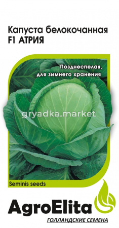 Капуста б-к Атрия F1 10шт Позд (АгроЭлита) Семинис