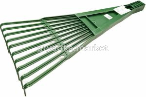 Грабли веерные пластин. 10 зуб. ПЛАСТМАССОВЫЕ малые 25х54см б-ч -3-9 ПП