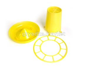 Кормушка унив.1л Птичий домик (емкость+поддон+решетка)-5!!! К