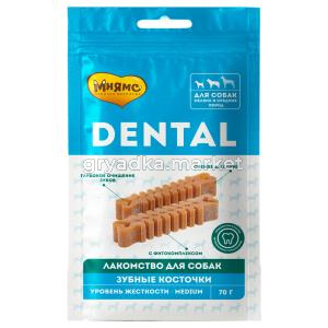 Лакомства д-собак Мнямс Dental Зубные косточки 70г