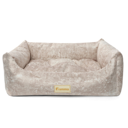Gamma Лежанка для животных прямоугольная «Искра» S, бежевая, 420*400*150мм