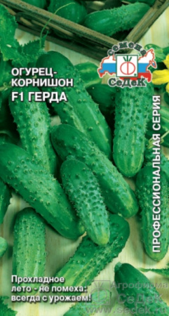 Огурец Герда F1 0,3г -самооп,корнишон,урож. (Седек)