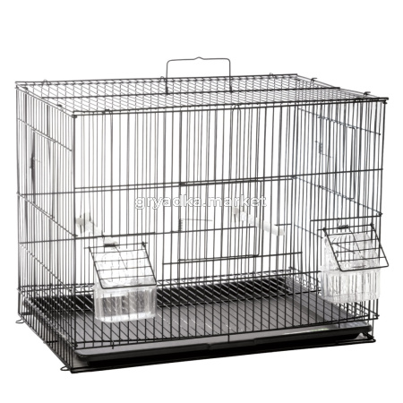 Клетка 5000 для птиц, эмаль, черная, 415*280*325мм
