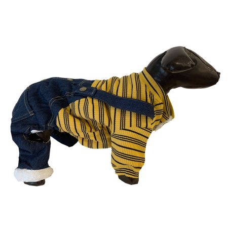 Комбинезон д-собак р-р XXL 55х45 жёлтый-ВК-451-Китай