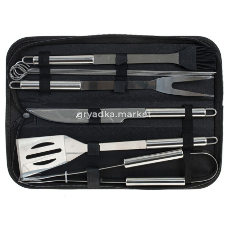 Набор для барбекю 6 предметов, L38 W12 H5 см