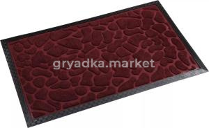 Коврик придверный с ворсом на резин. основе 40х60см бордо-24шт