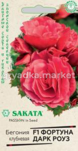 Бегония Фортуна Дарк роуз F1 клубнев. гранул. 4 шт. пробирка Саката серия Эксклюзив Н21