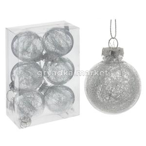 Шары набор (уп.6шт) L6 W6 H8 см