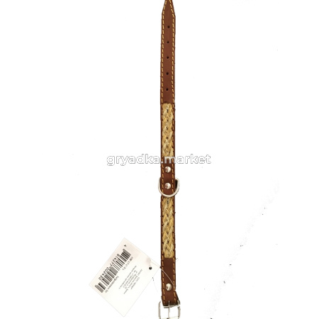 Ошейник кожаный 17мм-К-17-С-Уз