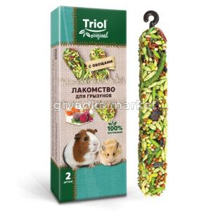 Лакомство для грызунов с овощами (уп.2шт.), 50г, Triol Original