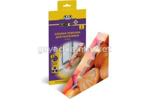 Клеевая ловушка от летающих насекомых 2шт Уголок Надзор оконная 2-48 АДМ