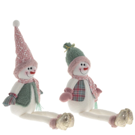 Игрушка набивная Снеговик, L21 W10 H72 см, разм.полк. Lп21 Wп10 Hп23 см, 2в.
