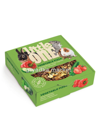 Лакомство-игрушка д-грызунов Little One Пицца с овощами 55г