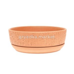 Дорс 3 горшок с поддоном 0,6л d15 h5,5см бонсай терракот 