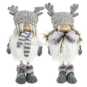 Игрушка набивная Девочка, L16 W12 H32 см, 2в.