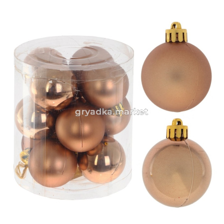 Шары набор (уп.12шт) D4 см, L9,5 W9,5 H10,5 см