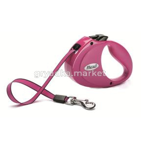 рулетка-поводок Flexi CITY  2м до 35кг РОЗОВЫЙ (ременной,пов-рул.д-собак) 1-20   15704