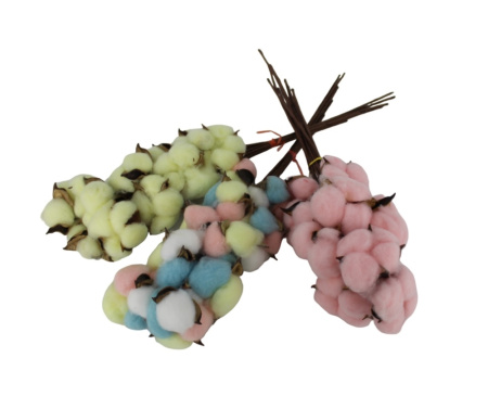 Искусственные цветы Хлопок10 веточек h50см в ассотр.