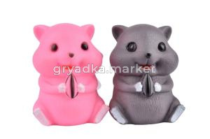 Игрушка-пищалка д-собак Хомячок h=8.5см микс арт.10121-1996 Код267408