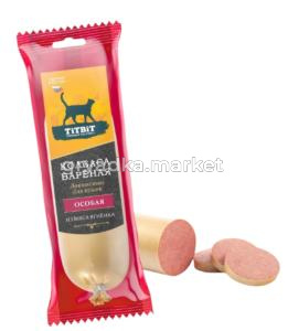 Лакомства д/кошек Колбаса вареная Особая 100г Тит Бит 2/24