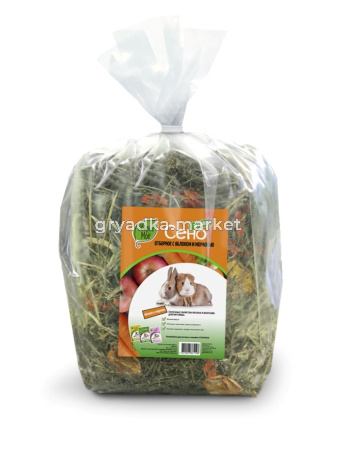 Сено луговое Зверье Мое с яблоком и морковью 500г-6