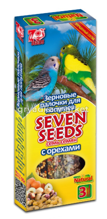 Лакомство д-попугаев SEVEN SEENDS (Семь семян) палочки с орехом 3шт(90г)-22