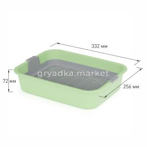 Туалет с сеткой 33,2х25,6х7,2см Барсик 1-22