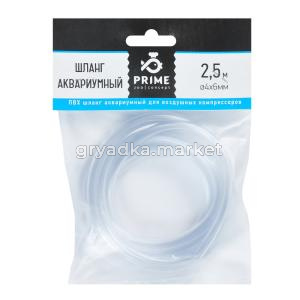 Шланг ПВХ PRIME прозрачный 4х6мм, длина 2,5м