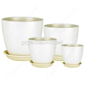 Бутон ГЛЯНЕЦ к-т из 4-х мет. жемчуг