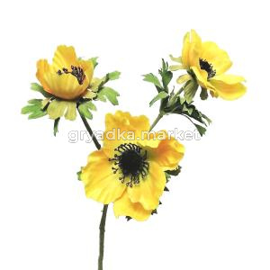 Искусственные цветы АНЕМОНА простая 55см