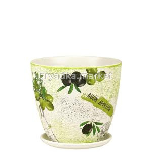 Горшок бутон Декупаж л d12см 