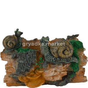 Кашпо Улитки на бревне