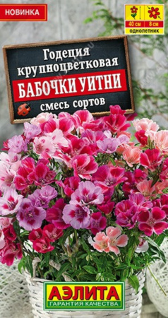 Годеция Бабочки Уитни крупноцветковая Смесь 0,05г Одн 40см (Аэлита)