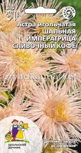 Астра Шальная императрица сливочный кофе игольчатая 0,2г Одн 70см (УД)