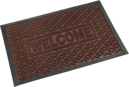 Коврик придверный с ворсом на резин. основе 40х60см коричневый-24шт Коврик придверный с ворсом на резин. основе 40х60см коричневый-24шт