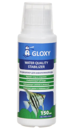 Кондиционер д-подготовки водопроводной воды Gloxy Water Quality Stabilizer 150мл на 1500л-12 Кондиционер д-подготовки водопроводной воды Gloxy Water Quality Stabilizer 150мл на 1500л-12