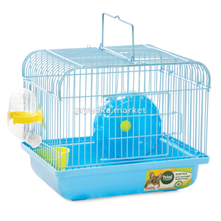 Клетка YD259B для мелких животных, эмаль, голубая, 225х170х190мм, Triol