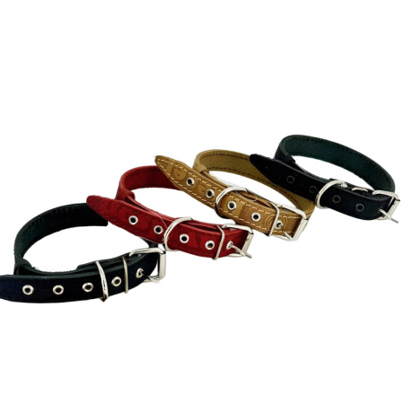 Ошейник кожаный 30мм, дл.57см, об.ш.40-52см-ОК-30-Тс 1-1