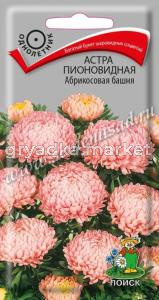 Астра пионовидная Абрикосовая башня (ЦВ) (